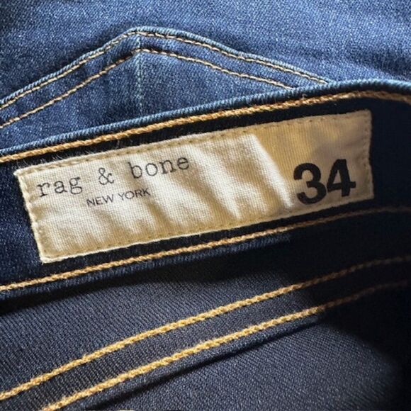 RAG & BONE W1526K089BMO Ankle Skinny‎ Jeans in Bloo Moon Color Size 34 - Picture 7 of 11